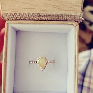 Opal Ring 6 Sterling Silver Energy Artist Julia Power Of Eight Abundance